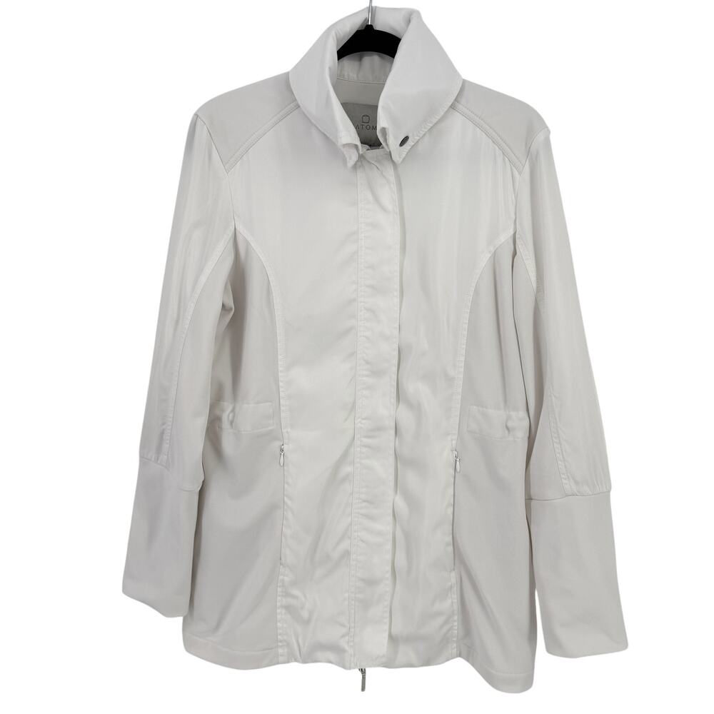 Anatomie City Slick Travel Jacket Womens Size Large White Windbreaker